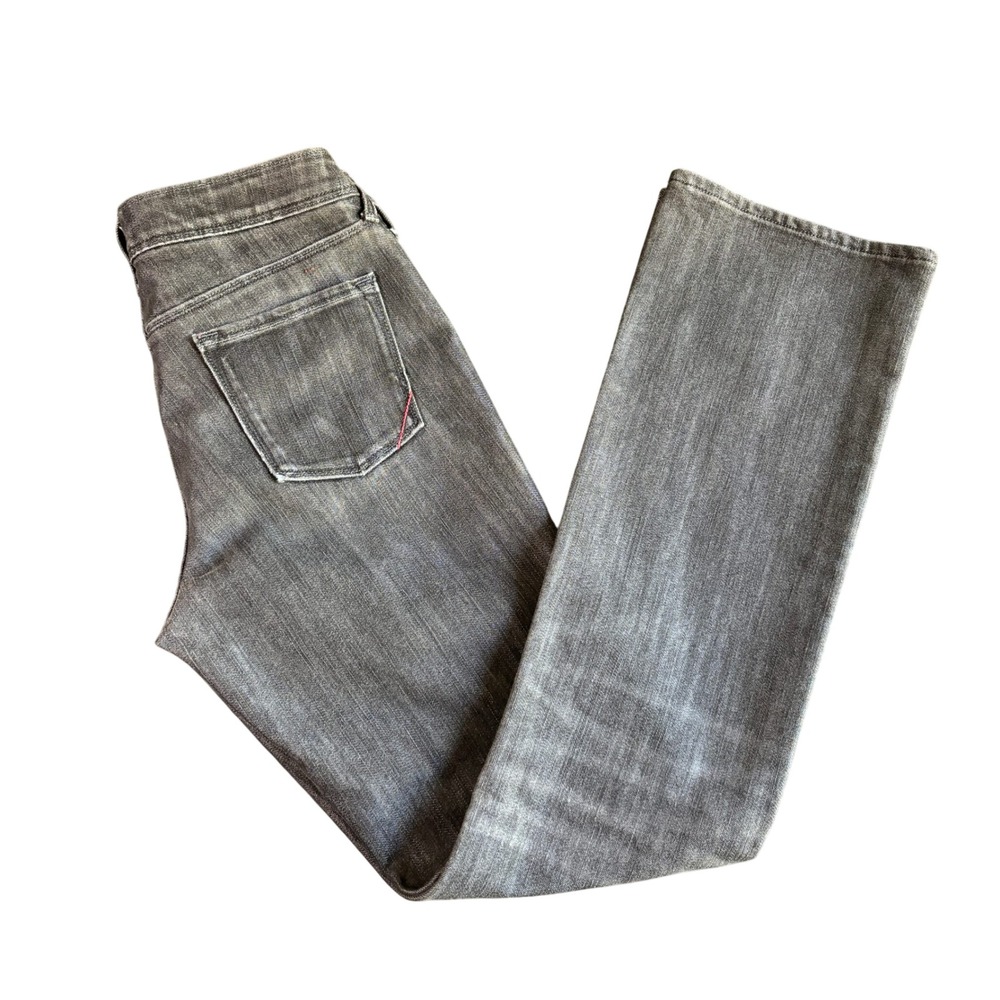 Banana Republic Premium Denim Classic Boot‎ Cut Jeans Faded Black Gray Size 8